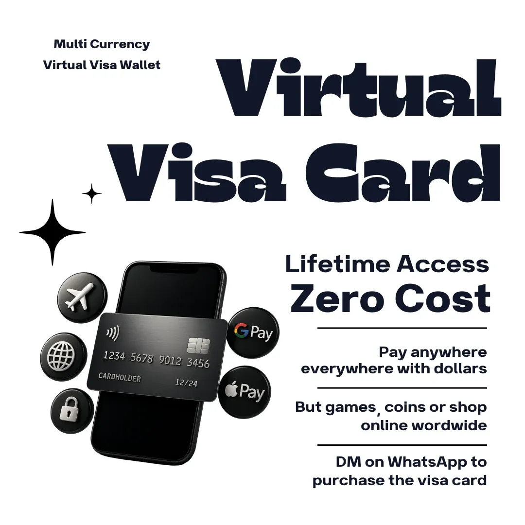Multi Currency Virtual Visa Card । TK to Dollar । No Yearly fees